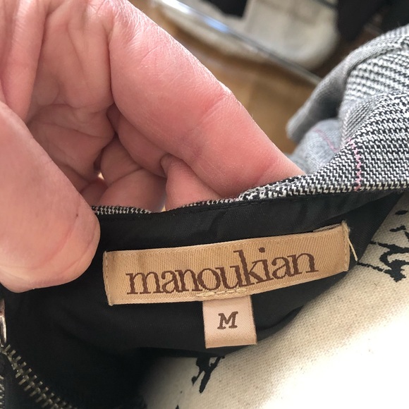 Manoukian Plaid Dress Pleat Detail On Bodice - Picture 4 of 6